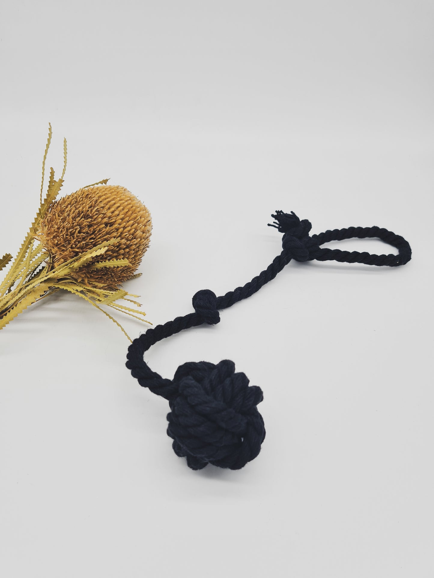 Soft Hemp Monkey Fist Tug Toy
