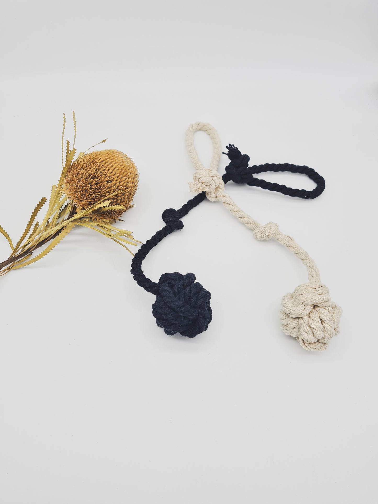 Soft Hemp Monkey Fist Tug Toy