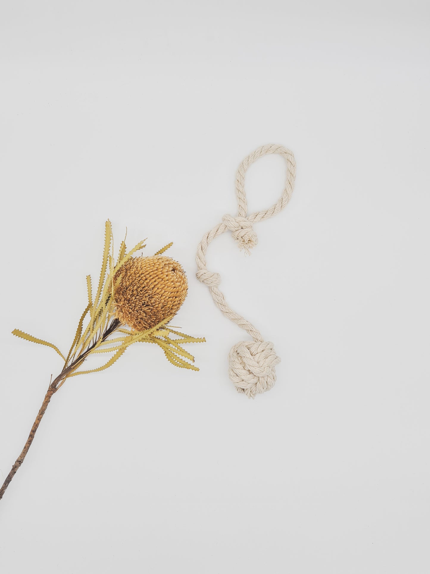 Soft Hemp Monkey Fist Tug Toy
