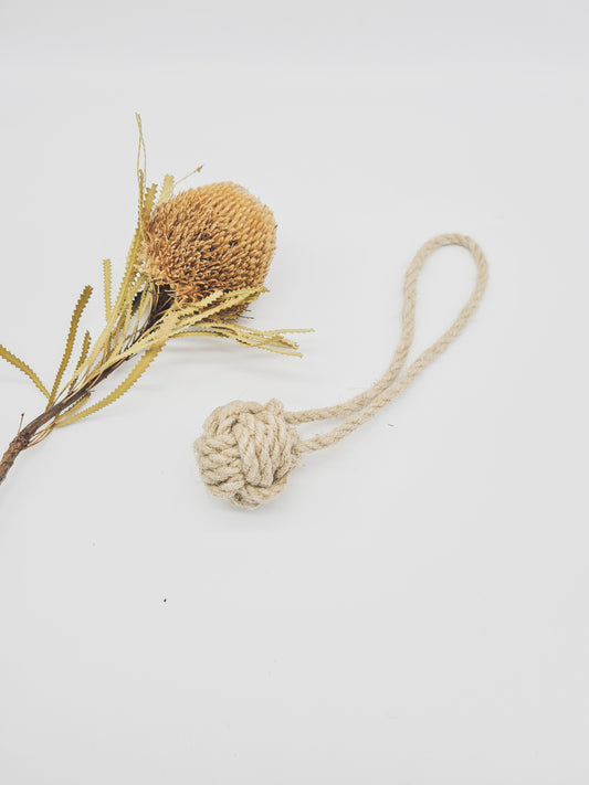 "The Baker" Hemp Ball + Loop Toy