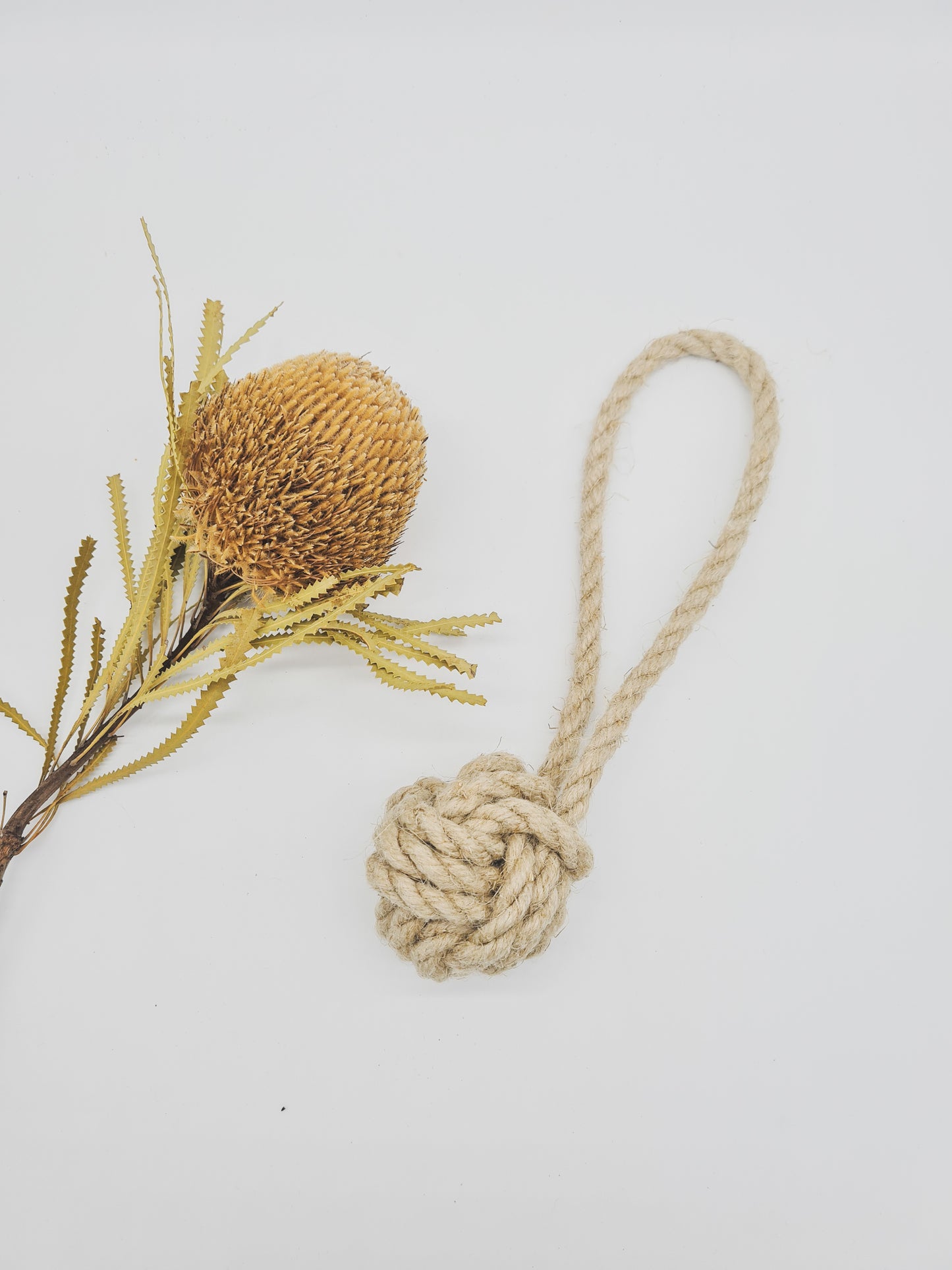 "The Baker" Hemp Ball + Loop Toy
