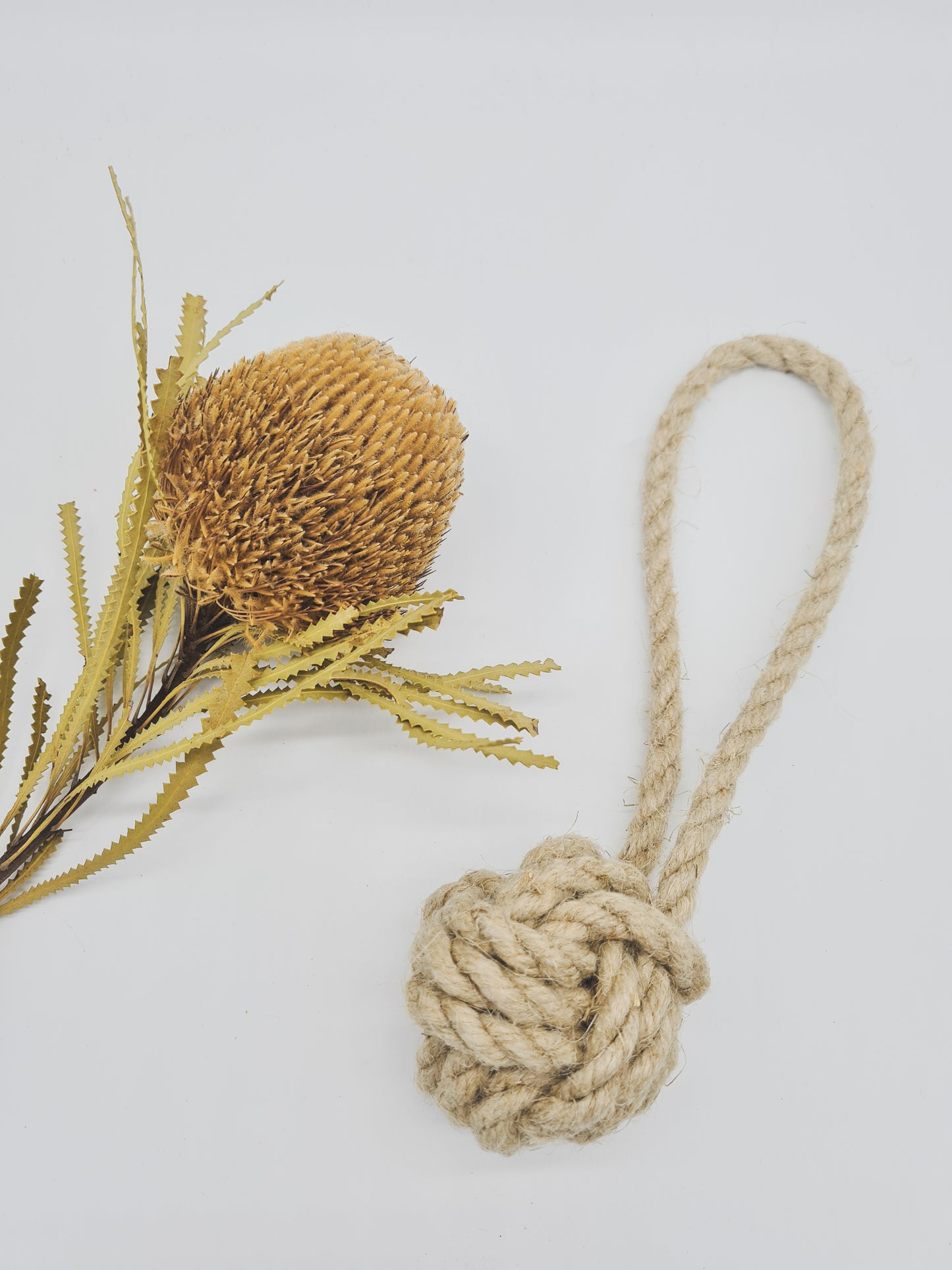 "The Baker" Hemp Ball + Loop Toy