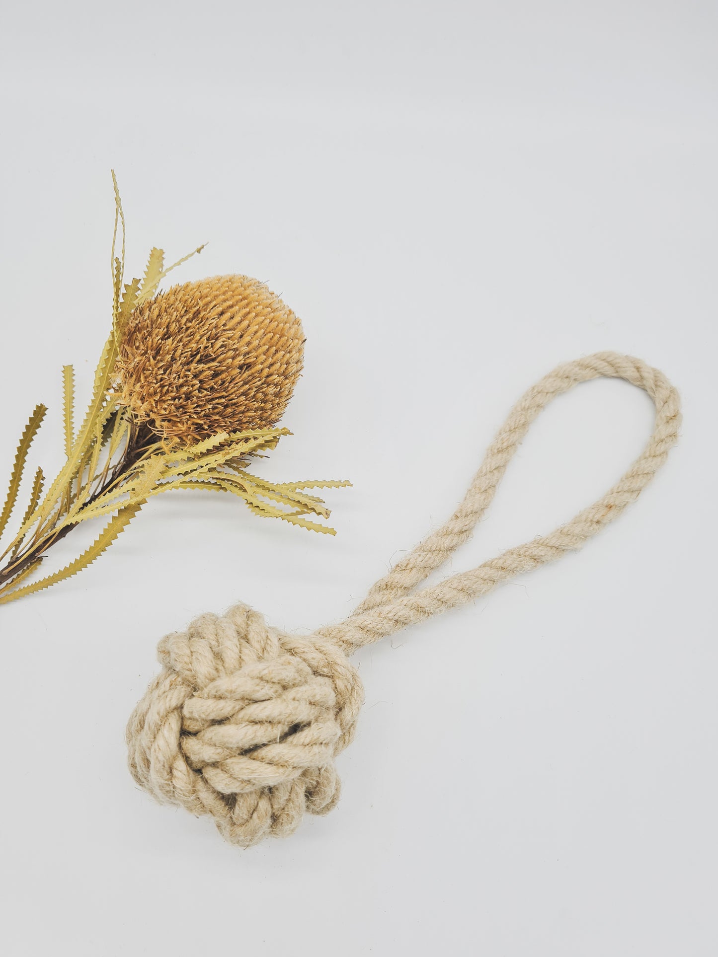 "The Baker" Hemp Ball + Loop Toy